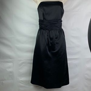 Lilly Pulitzer Black Strapless Cocktail midi event Dress